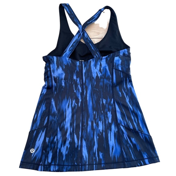 LULULEMON Kanto Catch Me Tank in Color “Painted Animal Sprinkler Black”, Size 4 - Picture 4 of 6